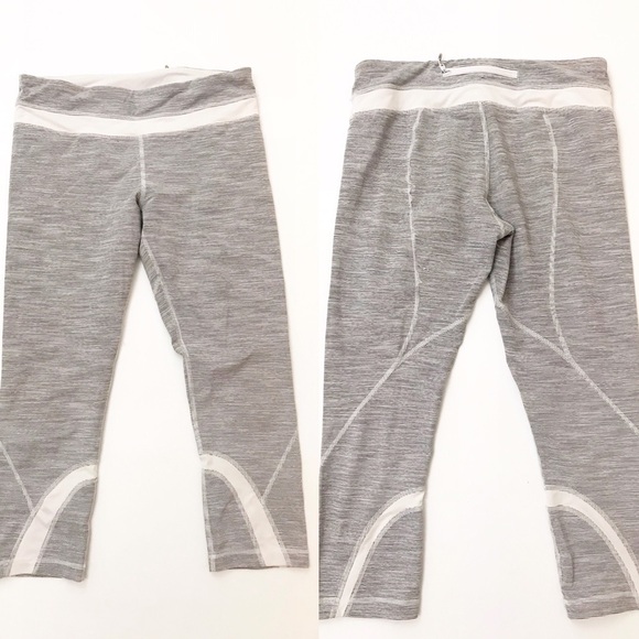 Lululemon Striped 3/4 Leggings Size 8 - Picture 1 of 5